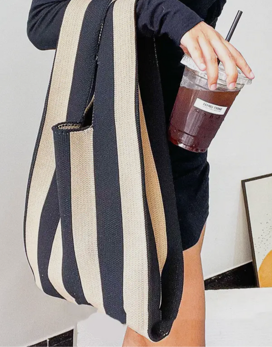 Woven Striped Bag